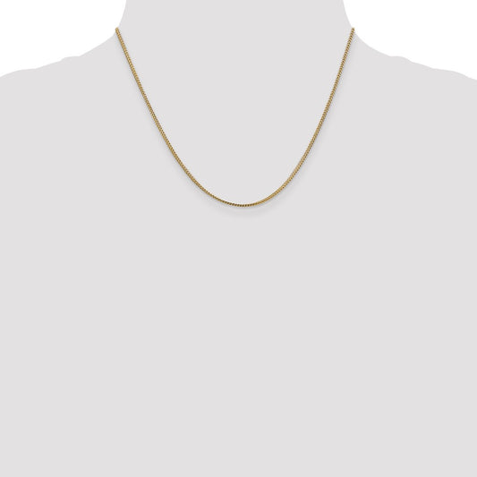 14K Yellow Gold 1.1mm Franco Chain