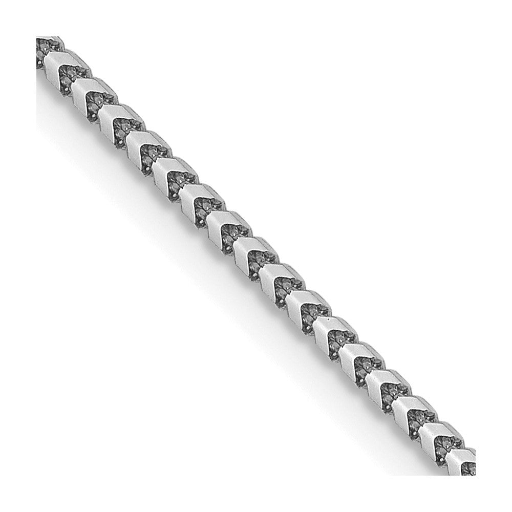 14K White Gold 1.25mm Franco Chain