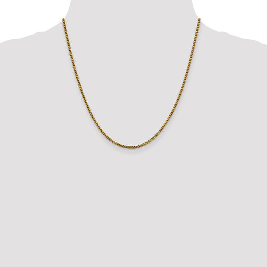 14K Yellow Gold 2mm Franco Chain