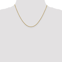 14K Yellow Gold 1.5mm Diamond-cut Rolo Chain