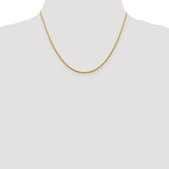 14K Yellow Gold 1.95mm Flat Cable Chain