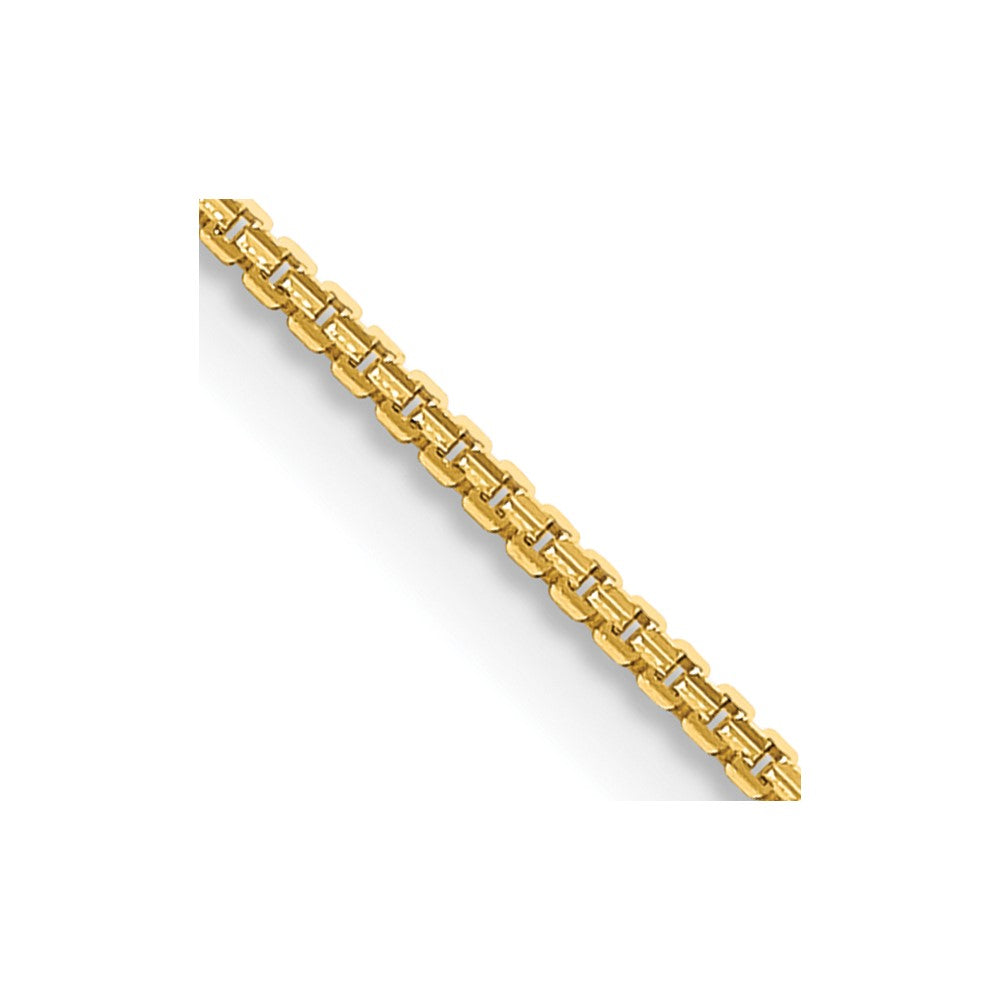 14K Yellow Gold 1.45mm Concave Box Chain