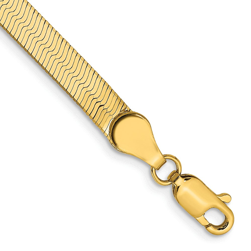 14K Yellow Gold 4mm Silky Herringbone Chain