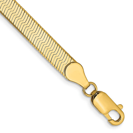 14K Yellow Gold 5mm Silky Herringbone Chain