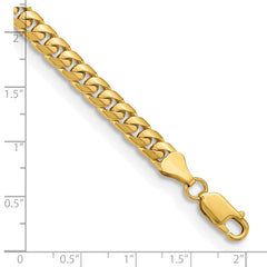 14K Yellow Gold 5.5mm Solid Miami Cuban Chain