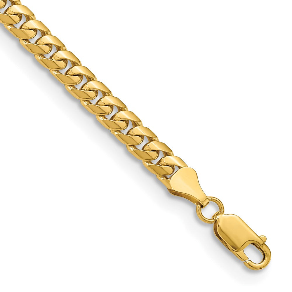 14K Yellow Gold 5.5mm Solid Miami Cuban Chain