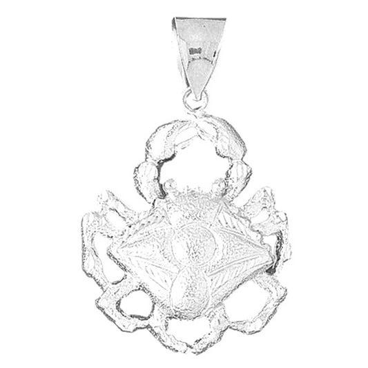 10K, 14K or 18K Gold Crab Pendant