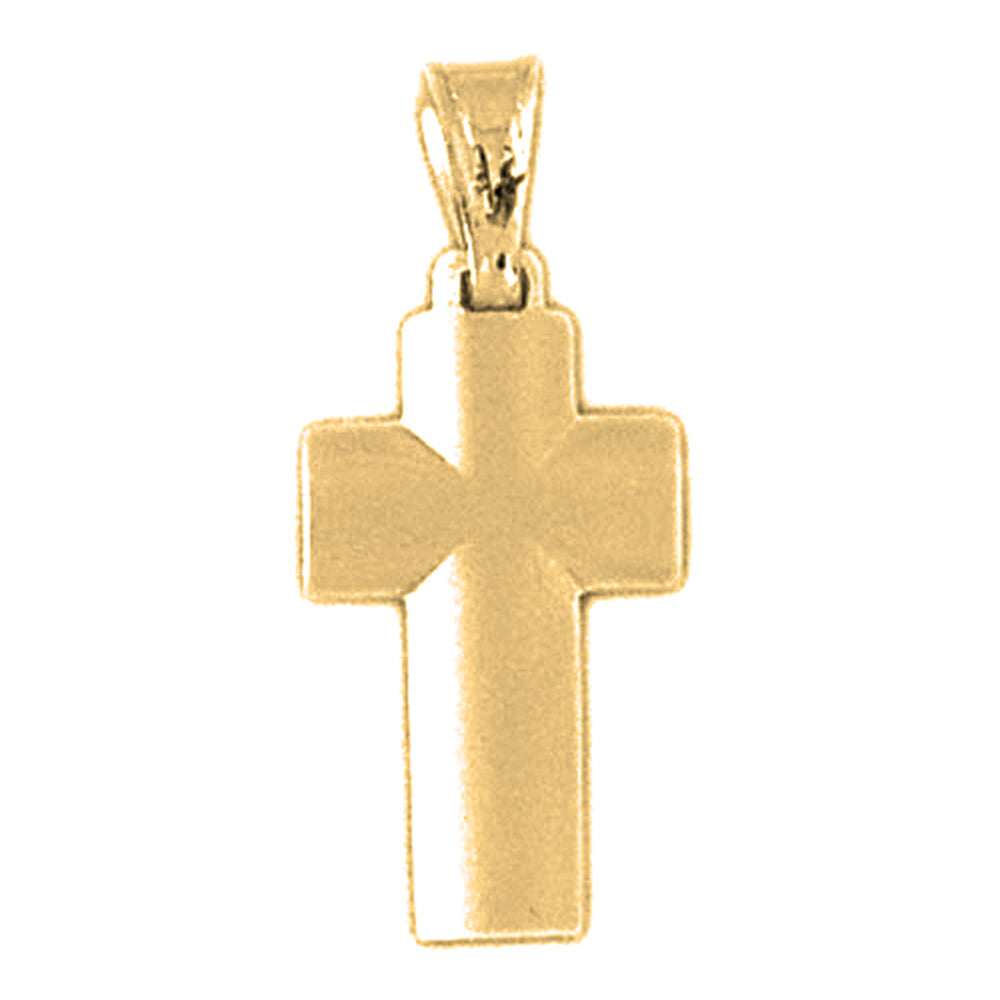 14K or 18K Gold Latin Cross Pendant