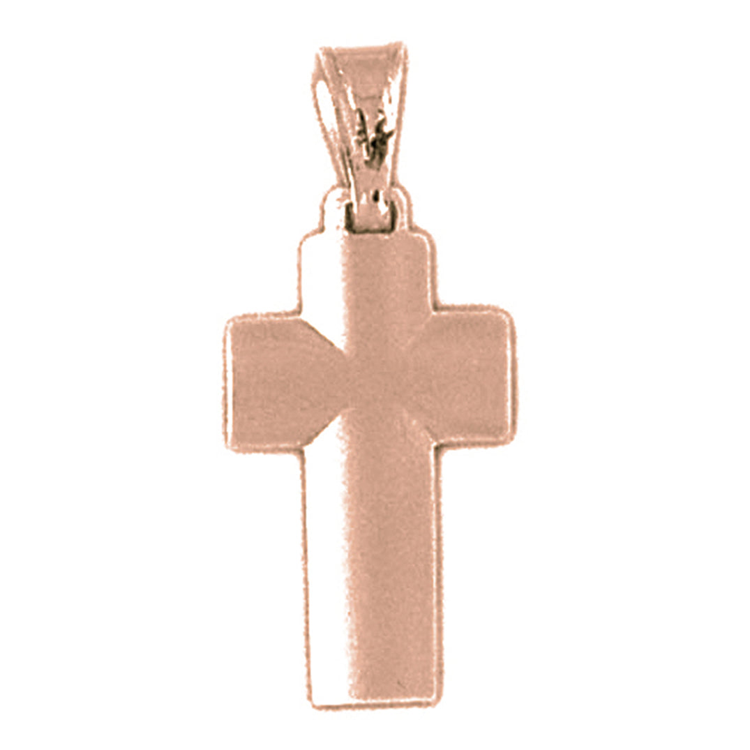 14K or 18K Gold Latin Cross Pendant