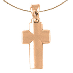 14K or 18K Gold Latin Cross Pendant