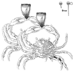 14K or 18K Gold Crab Earrings