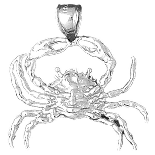 10K, 14K or 18K Gold Crab Pendant