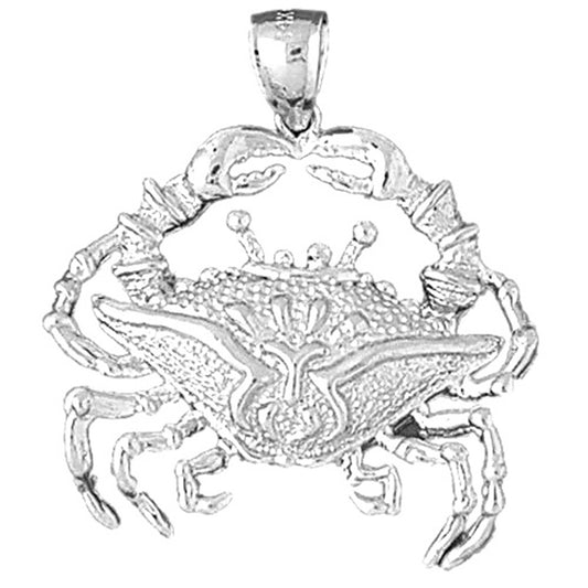 10K, 14K or 18K Gold Crab Pendant