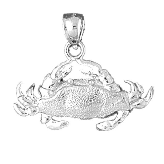 10K, 14K or 18K Gold Crab Pendant