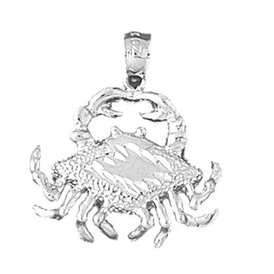 10K, 14K or 18K Gold Crab Pendant