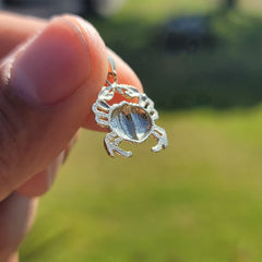 14K or 18K Gold Crab Pendant