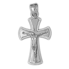 14K or 18K Gold Crucifix Pendant