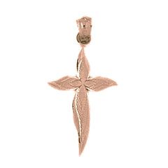 14K or 18K Gold Passion Cross Pendant