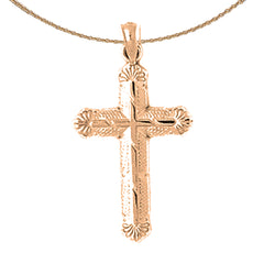 14K or 18K Gold Latin Cross Pendant