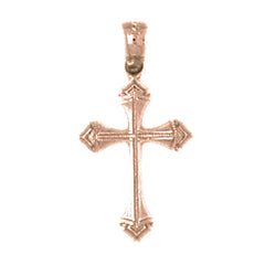 14K or 18K Gold Passion Cross Pendant