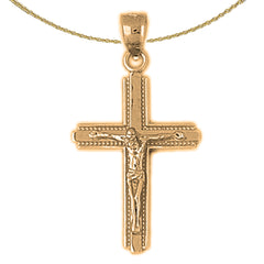 10K, 14K or 18K Gold Latin Crucifix Pendant