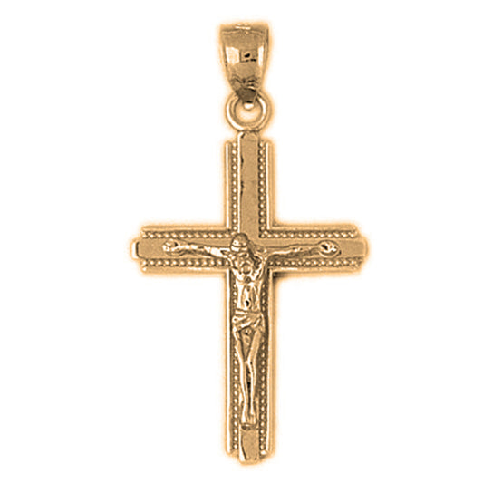 10K, 14K or 18K Gold Latin Crucifix Pendant