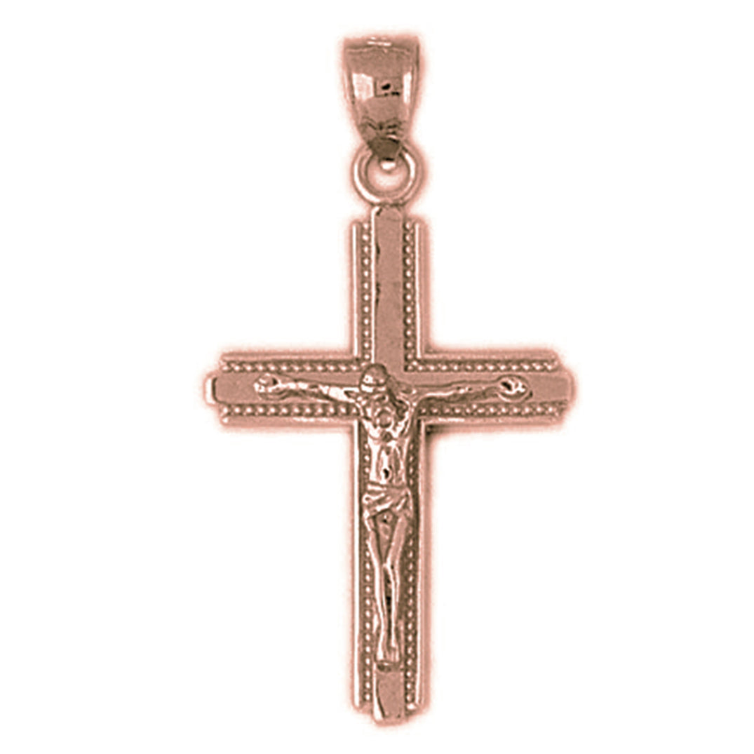 10K, 14K or 18K Gold Latin Crucifix Pendant