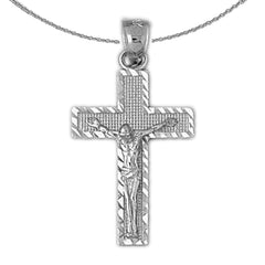 14K or 18K Gold Latin Crucifix Pendant