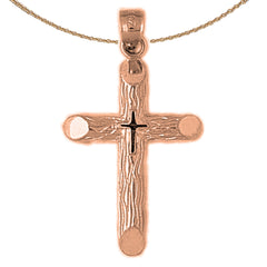 10K, 14K or 18K Gold Latin Cross Pendant