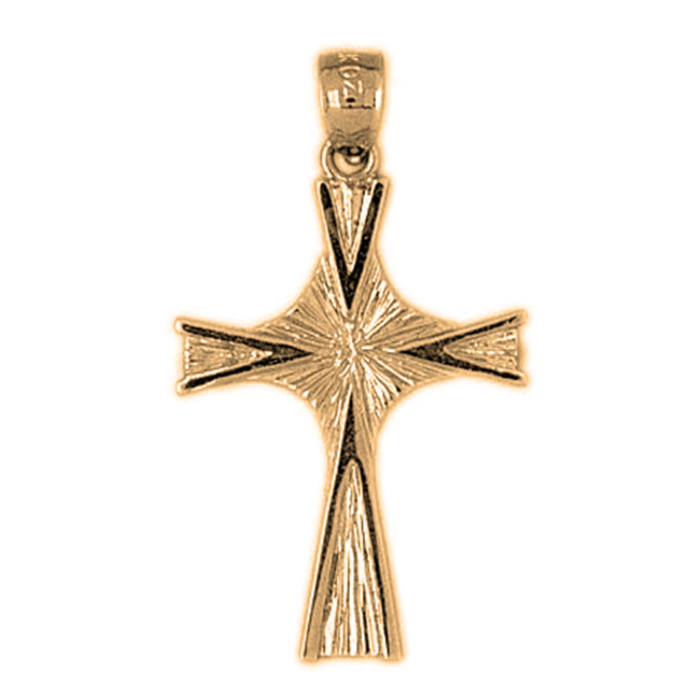 14K or 18K Gold Cross Pendant