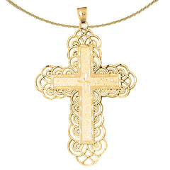 10K, 14K or 18K Gold Latin Cross Pendant