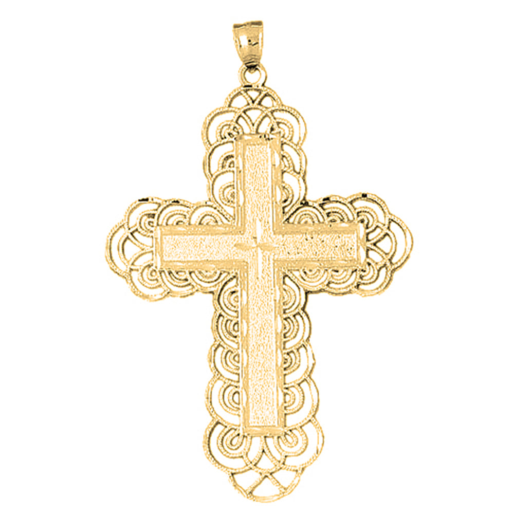 10K, 14K or 18K Gold Latin Cross Pendant