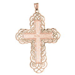 10K, 14K or 18K Gold Latin Cross Pendant