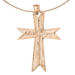 10K, 14K or 18K Gold Cross Pendant