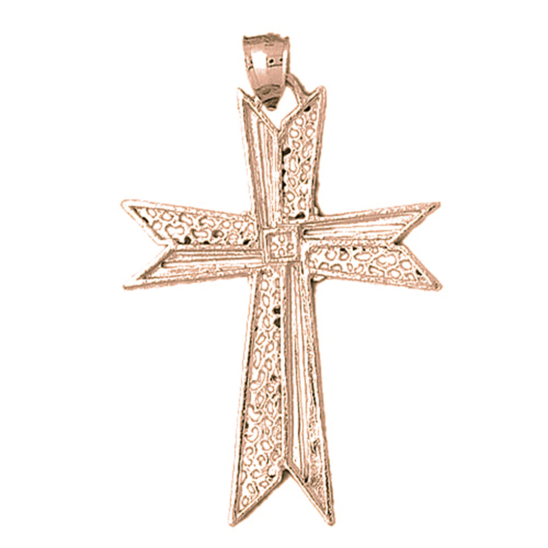 10K, 14K or 18K Gold Cross Pendant