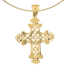 10K, 14K or 18K Gold Teutonic Cross Pendant