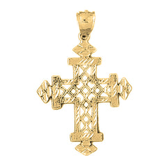 10K, 14K or 18K Gold Teutonic Cross Pendant