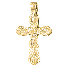 10K, 14K or 18K Gold Latin Cross Pendant