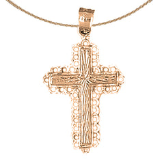 14K or 18K Gold Latin Cross Pendant