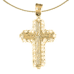 14K or 18K Gold Latin Cross Pendant