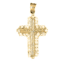 14K or 18K Gold Latin Cross Pendant