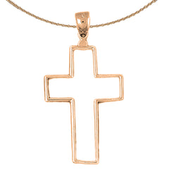 14K or 18K Gold Latin Cross Pendant