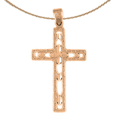 14K or 18K Gold Latin Cross Pendant