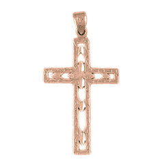 14K or 18K Gold Latin Cross Pendant