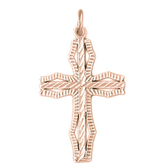 14K or 18K Gold Cross Pendant