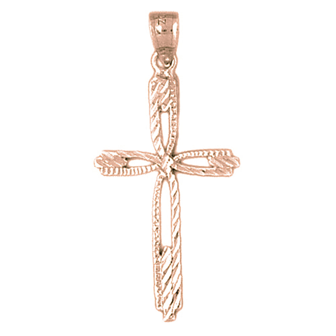 14K or 18K Gold Cross Pendant