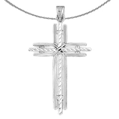 14K oder 18K Gold Kreuz Anhänger