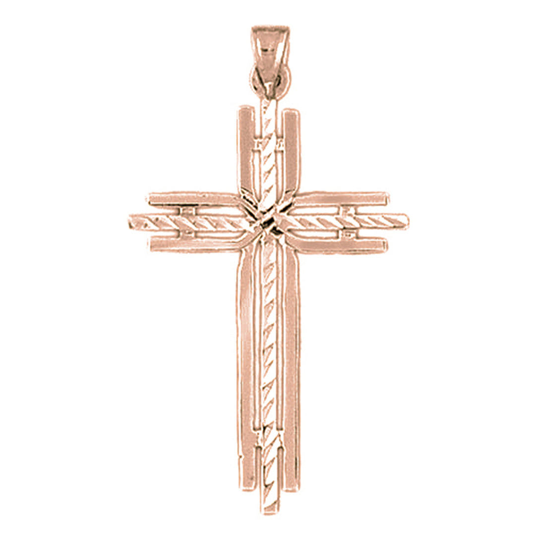 14K or 18K Gold Cross Pendant