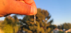 14K or 18K Gold Dove and Cross Pendant