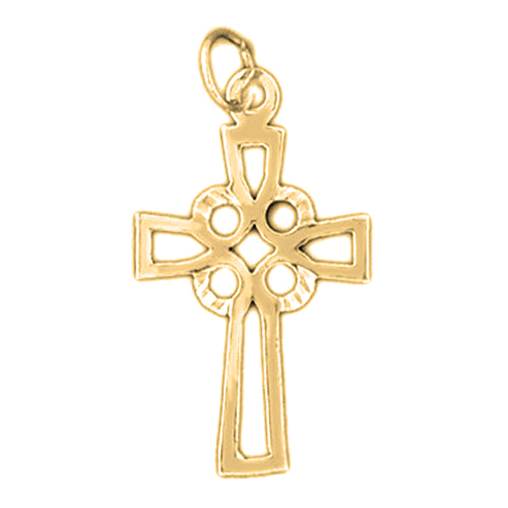 14K or 18K Gold Cross Pendant